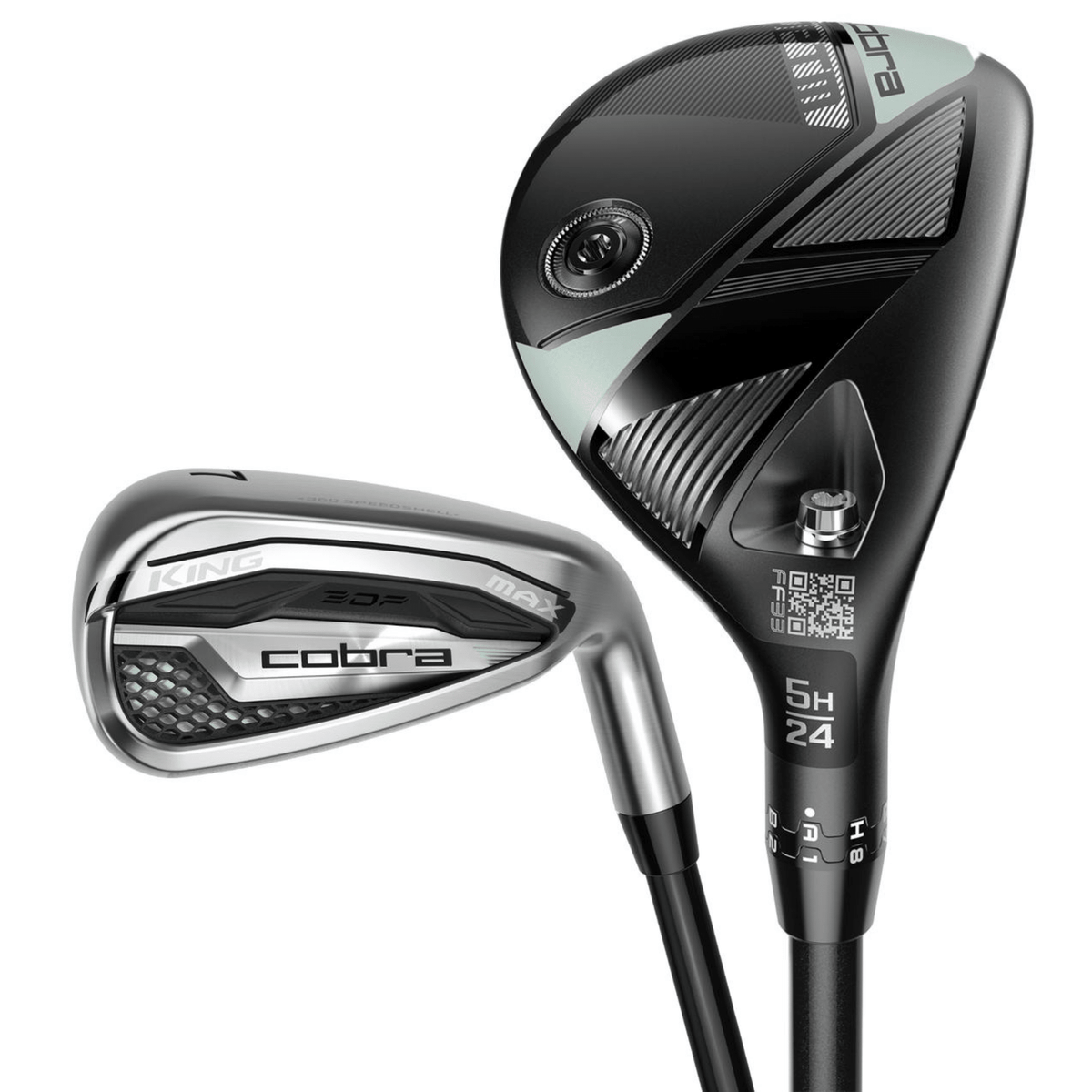 Cobra Women's KING MAX Combo Iron Set - Graphite - 5-6H, 7-PW, SW Right Ladies Graphite - KBS PGI BK SV 55
