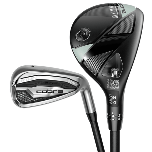Cobra Women's KING MAX Combo Iron Set - Graphite - 5-6H, 7-PW, SW Right Ladies Graphite - KBS PGI BK SV 55