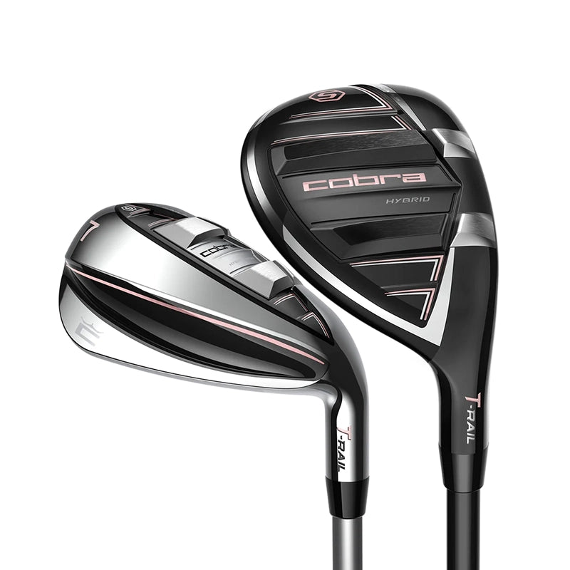 Cobra Women's T-Rail Hybrid Iron Set - 5H 6H 7-PW, SW Right Ladies Graphite - COBRA Ultralite 45