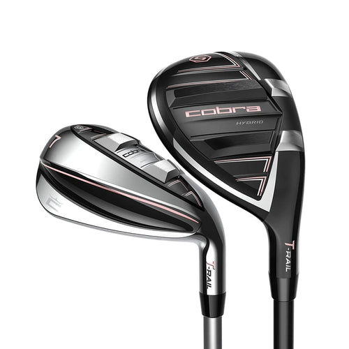 Cobra Women's T-Rail Hybrid Iron Set - 5H 6H 7-PW, SW Right Ladies Graphite - COBRA Ultralite 45