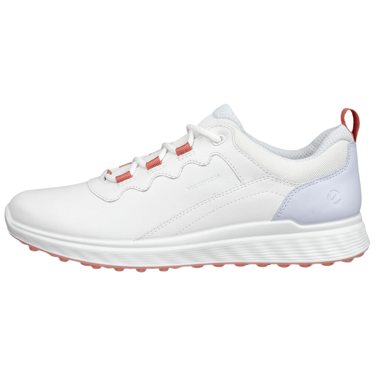 ECCO Womens S-Casual Spikeless Sport Golf Shoes White Air Medium