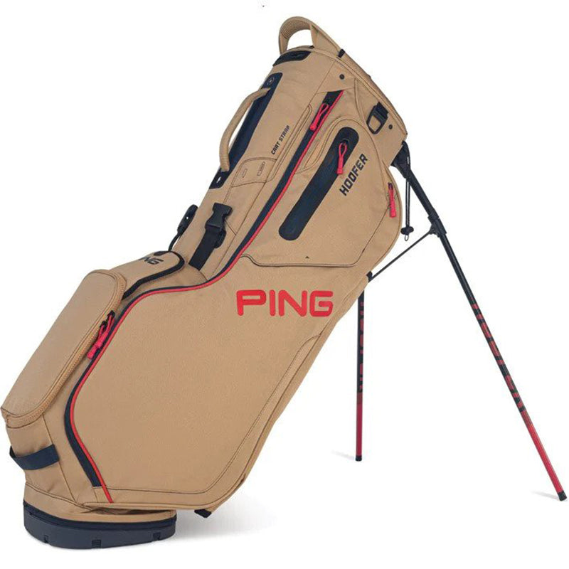 PING Hoofer Carry Bag Tan Navy Orange
