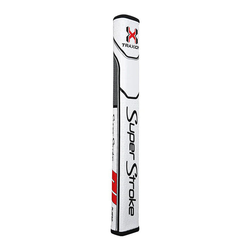 SuperStroke Traxion Flatso 3.0 Putter Grip White Grey