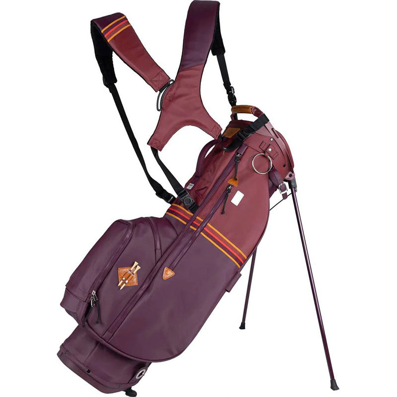 Sun Mountain 2023 Mid-Stripe Stand Bag - Double Strap Port Brick Gold