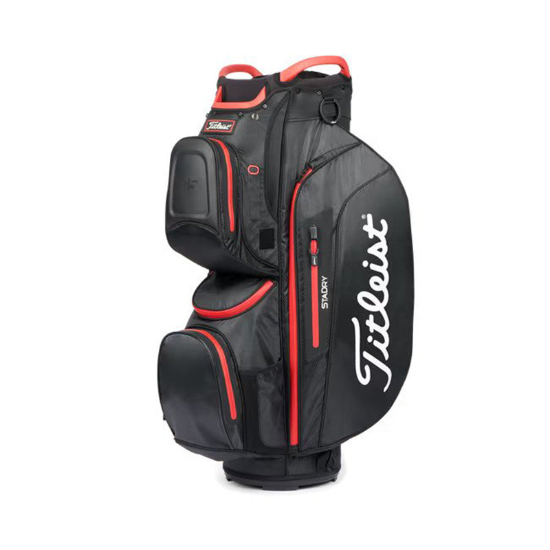 Titleist Cart 15 StaDry Cart Bag Black Black Red