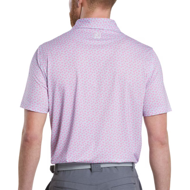 FootJoy Floral Sketch Lisle Polo - Previous Season Style