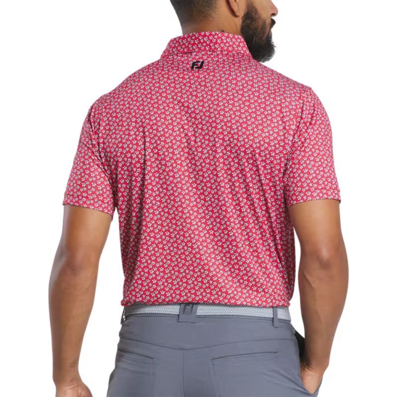 FootJoy Floral Sketch Lisle Polo - Previous Season Style