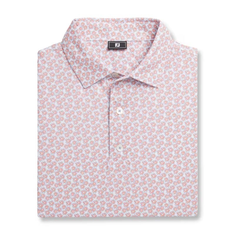 FootJoy Floral Sketch Lisle Polo - Previous Season Style