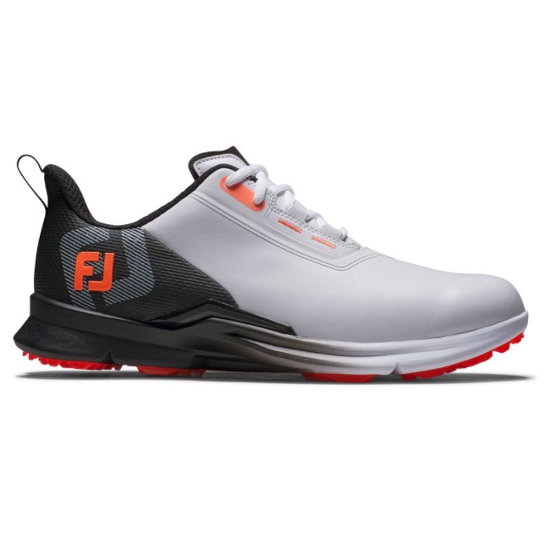FootJoy Fuel Spikeless Golf Shoe White Black Coral
