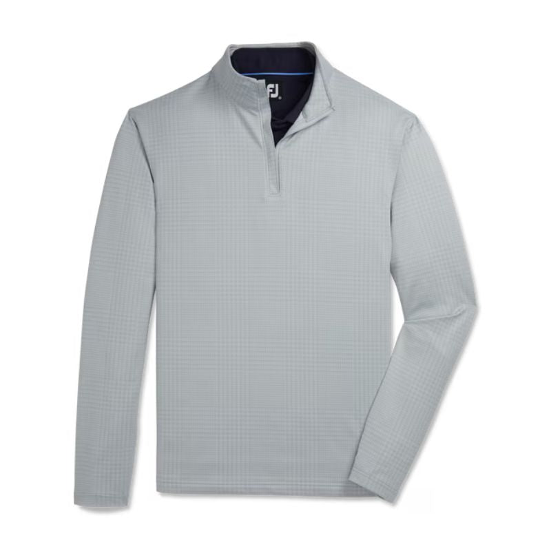 FootJoy Glen Plaid Printed Jersey Mid-Layer 1/4 Zip
