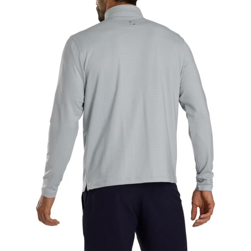 FootJoy Glen Plaid Printed Jersey Mid-Layer 1/4 Zip