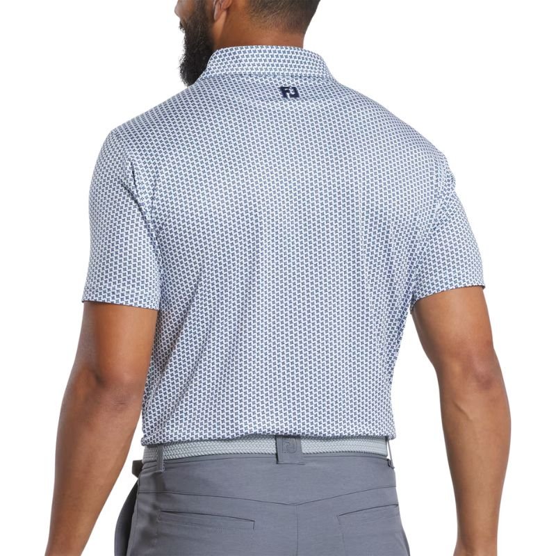 FootJoy Houndstooth Geo Lisle Polo - Previous Season Style