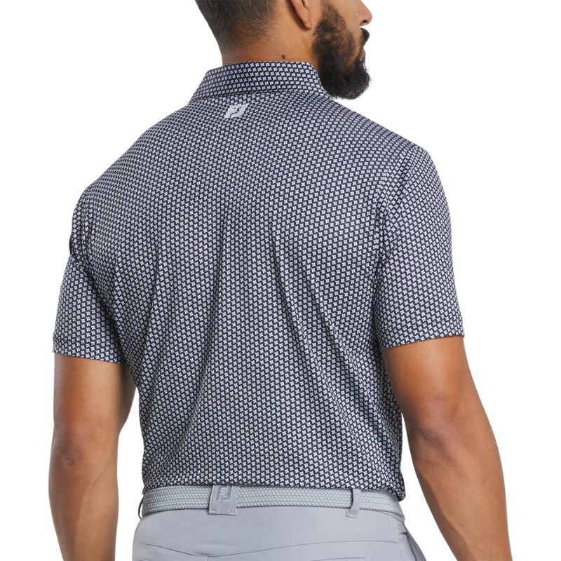 FootJoy Houndstooth Geo Lisle Polo - Previous Season Style