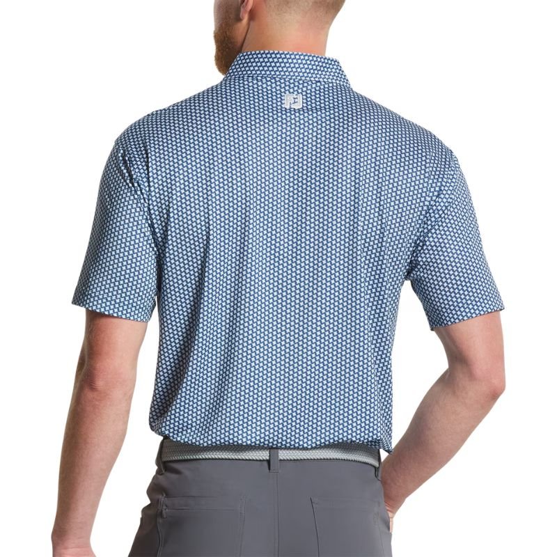 FootJoy Houndstooth Geo Lisle Polo - Previous Season Style