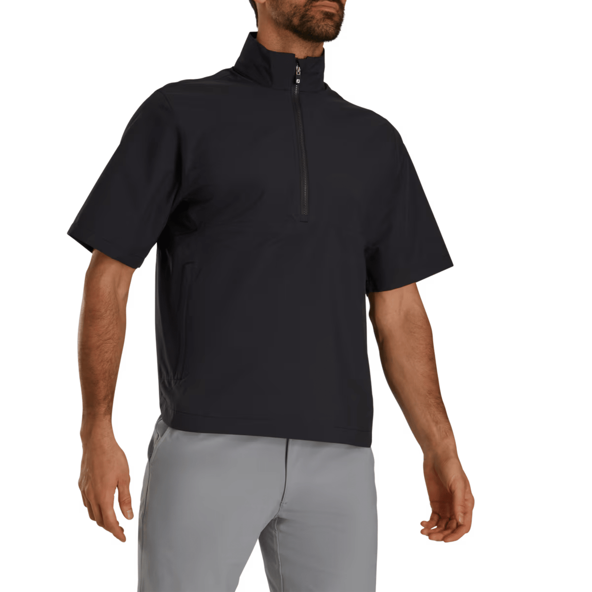 FootJoy HydroLite X Short Sleeve Rain Shirt Black