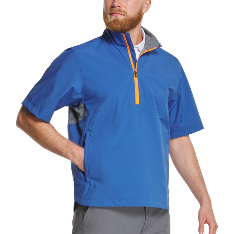 FootJoy HydroLite X Short Sleeve Rain Shirt - Previous Season Style Indigo Basalt