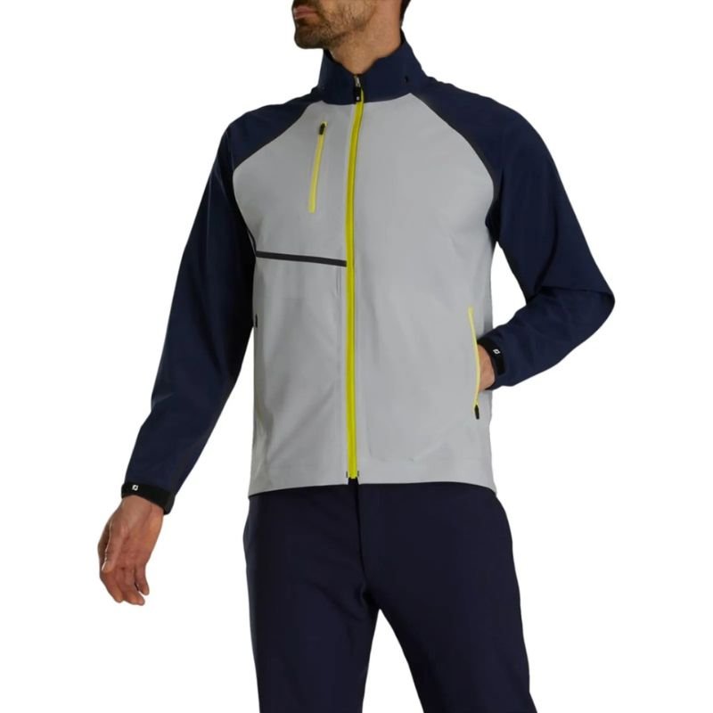FootJoy HyrdoTour Rain Jacket - Previous Season Navy Grey