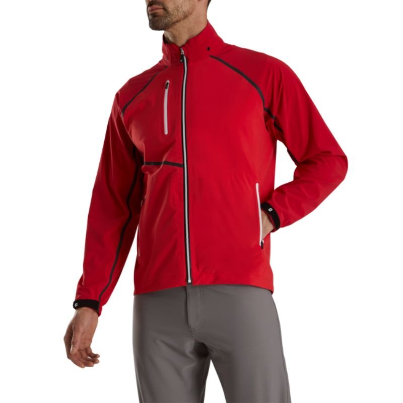 FootJoy HyrdoTour Rain Jacket - Previous Season Red Tonal