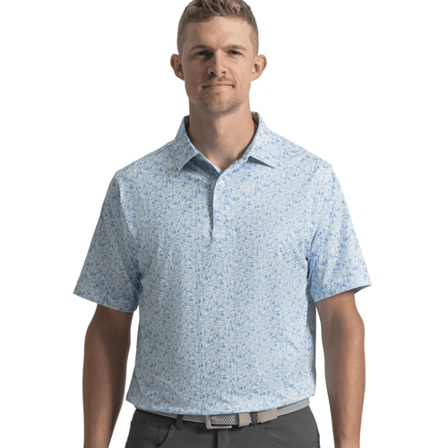 FootJoy Meadow Lisle Polo Blue Reef Sea Glass Deep Reef