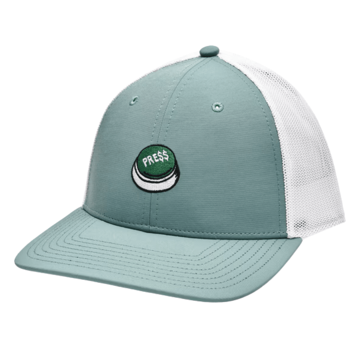 FootJoy Motif Mesh Trucker Hat Green Press Logo OSFA