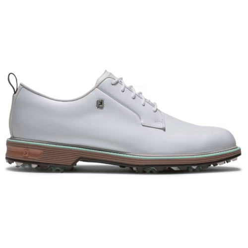 FootJoy Premiere Series Golf Shoe - Field White Chestnut Aqua Marine
