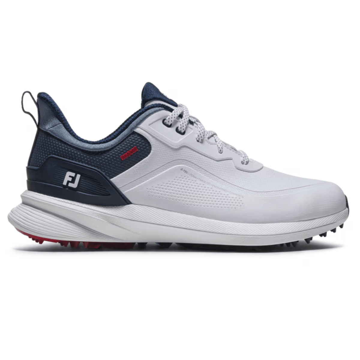 FootJoy Pro SL Spikeless Golf Shoe White Steel Blue Peacoat