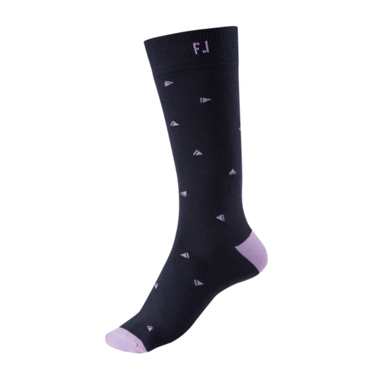 FootJoy ProDry Crew Fashion Play PrintGolf Socks Navy Lavender Standard 7-12