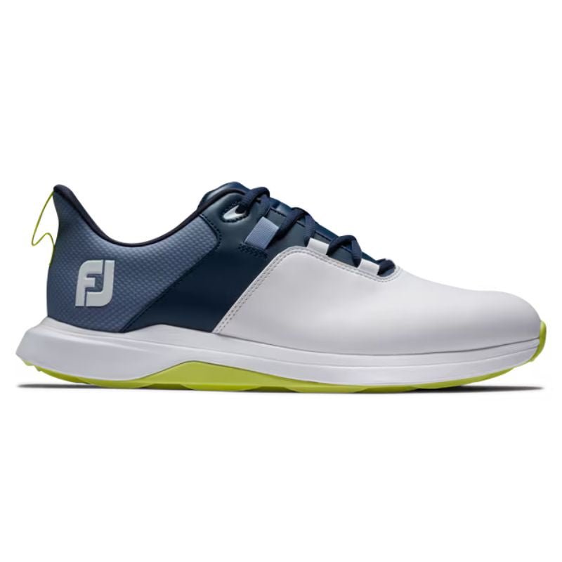 FootJoy ProLite Spikeless Golf Shoe White Navy Lime