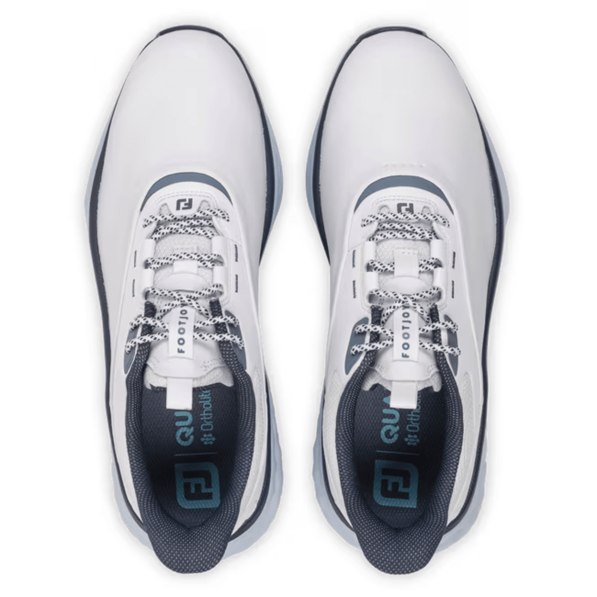 FootJoy Quantum Spikeless Golf Shoe White / Light Blue Medium 7
