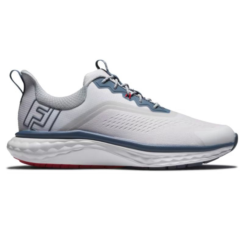 FootJoy Quantum Spikeless Golf Shoe - Previous Season Style White Blue Red