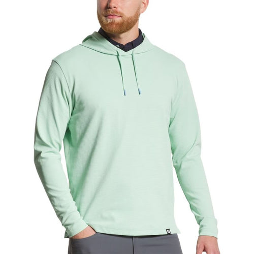 FootJoy Striped Jacquard Hoodie Pistachio