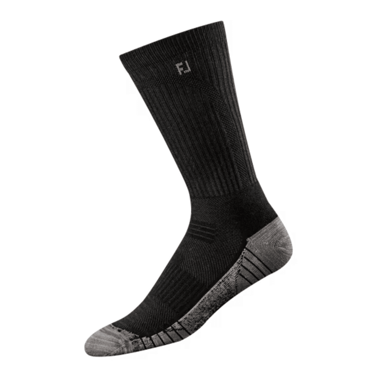 FootJoy TechSof Tour Crew Golf Socks Black Standard 7-12