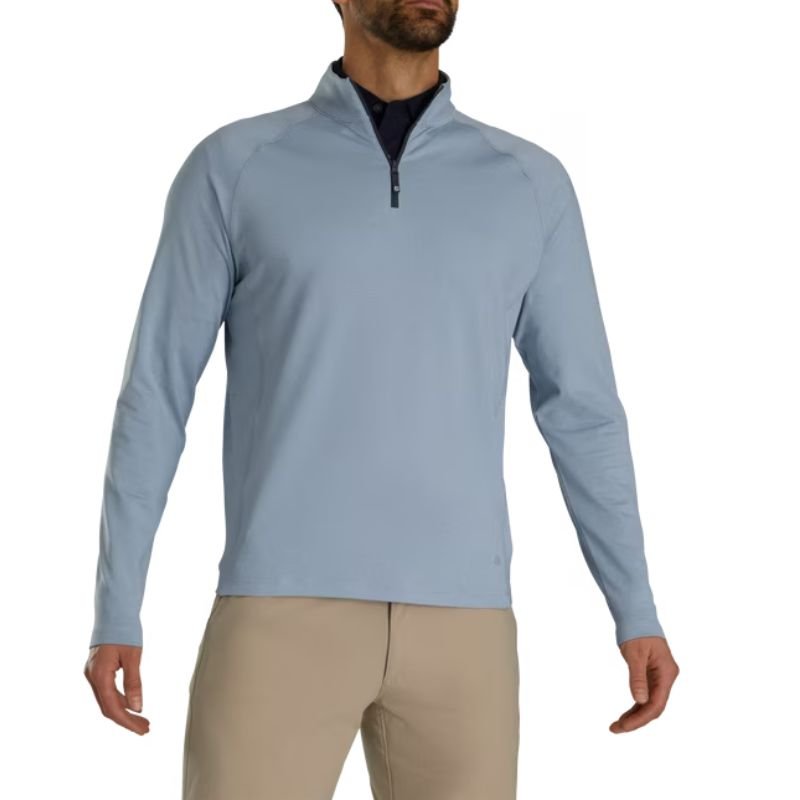 FootJoy ThermoSeries Heather Brushed Back Mid-Layer 1/4 Zip - Previous Season Style Grey