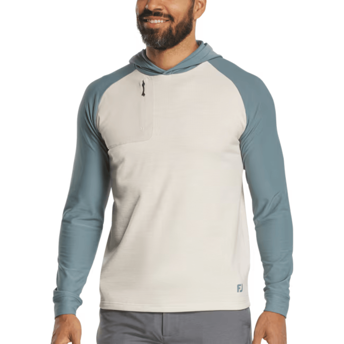 FootJoy ThermoSeries Pullover Hoodie Stone Green