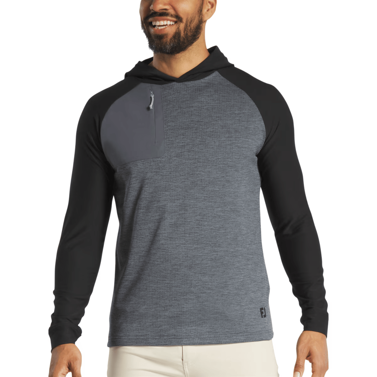 FootJoy ThermoSeries Pullover Hoodie Charcoal Black