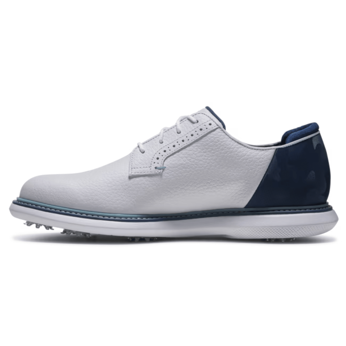 FootJoy Traditions Camo Blucher Golf Shoe White / Midnight Camo / Marine Medium 8