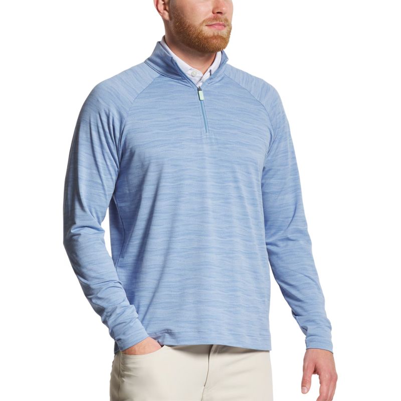 FootJoy Wave Jacquard Chill-Out Mid-Layer BlueJay