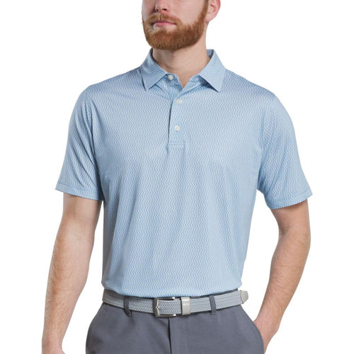 FootJoy Wiggle Lisle Polo - Previous Season Style Blue Jay Pistachio White