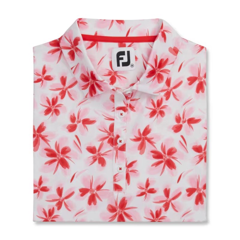 FootJoy Women's Cap Sleeve Floral Polo