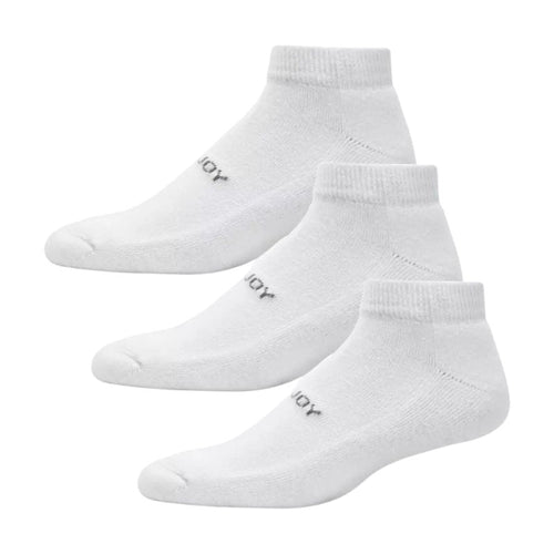 FootJoy Women's ComfortSof Sportlet Golf Socks - 3 Pack White OSFA (US 6 - 9)