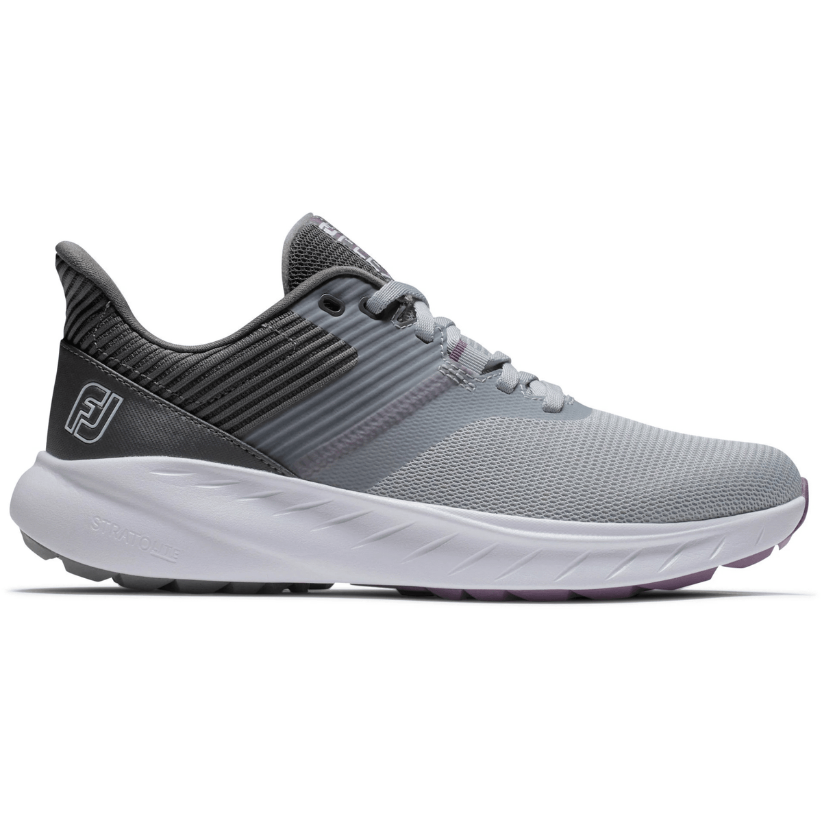 FootJoy Women's Flex Spikeless Golf Shoes - Previosu Season Style Grey White Purple