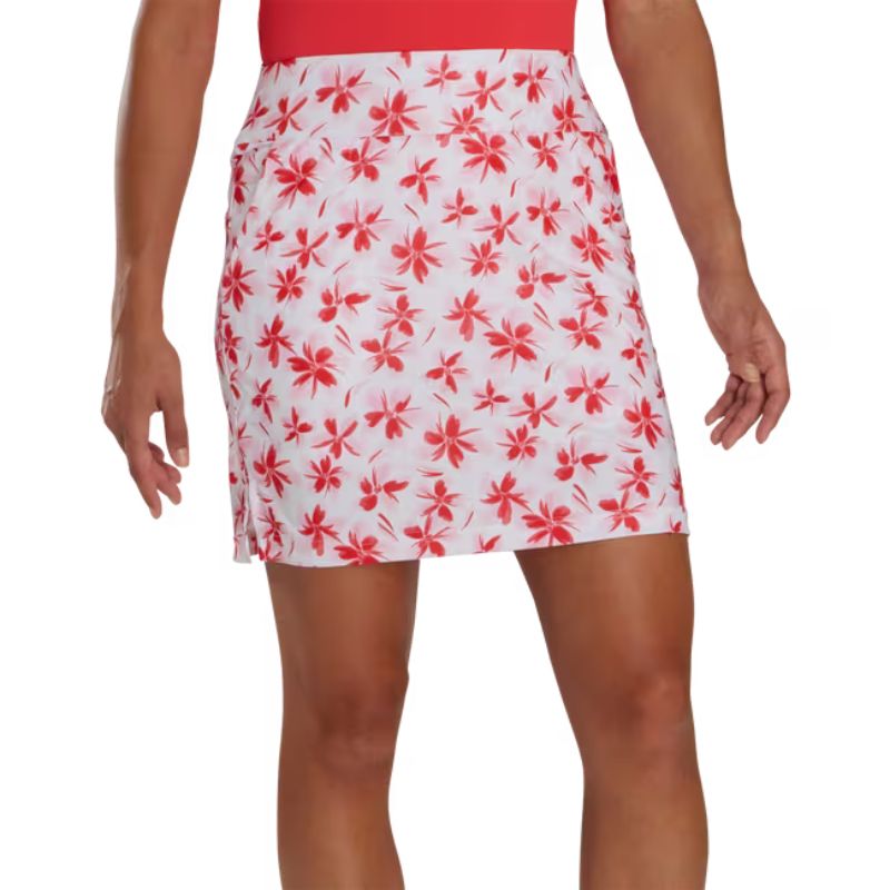 FootJoy Women's Performance Knit Skort Pink Red Floral