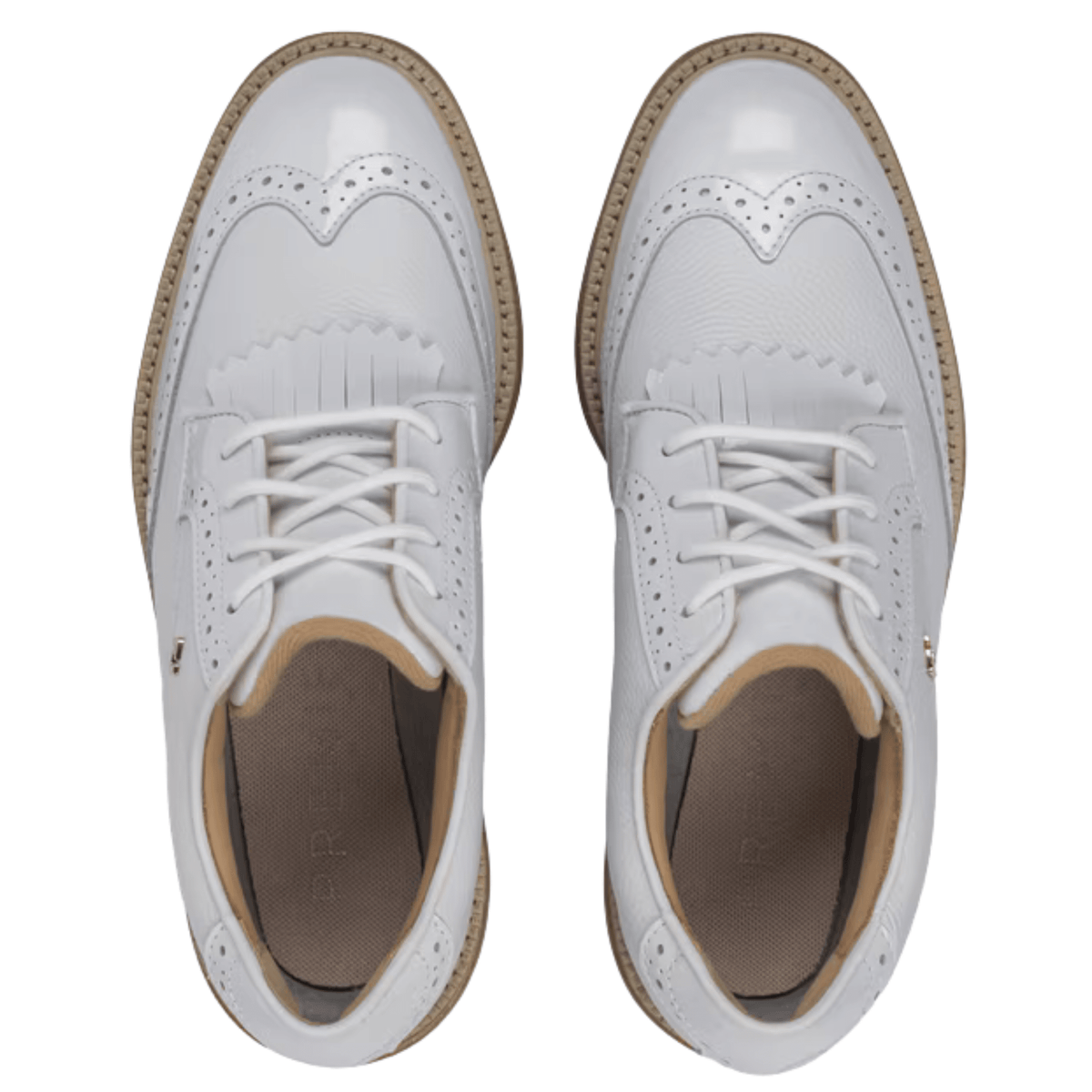 FootJoy Women's Premiere Golf Shoe - Madison White/Chestnut Medium 6