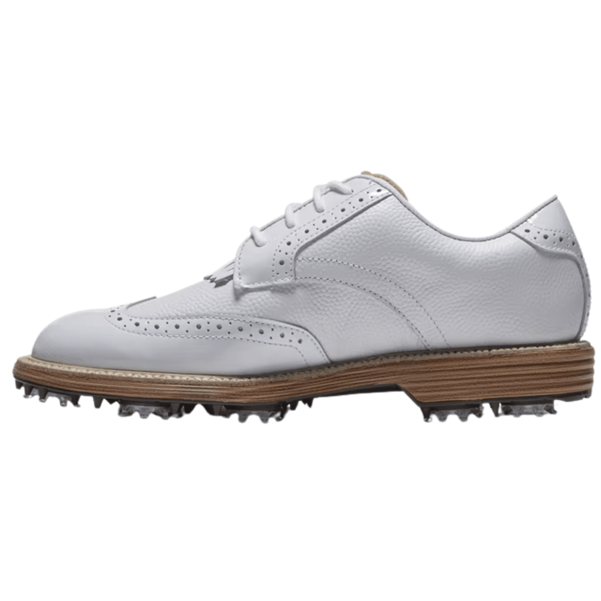 FootJoy Women's Premiere Golf Shoe - Madison White/Chestnut Medium 6