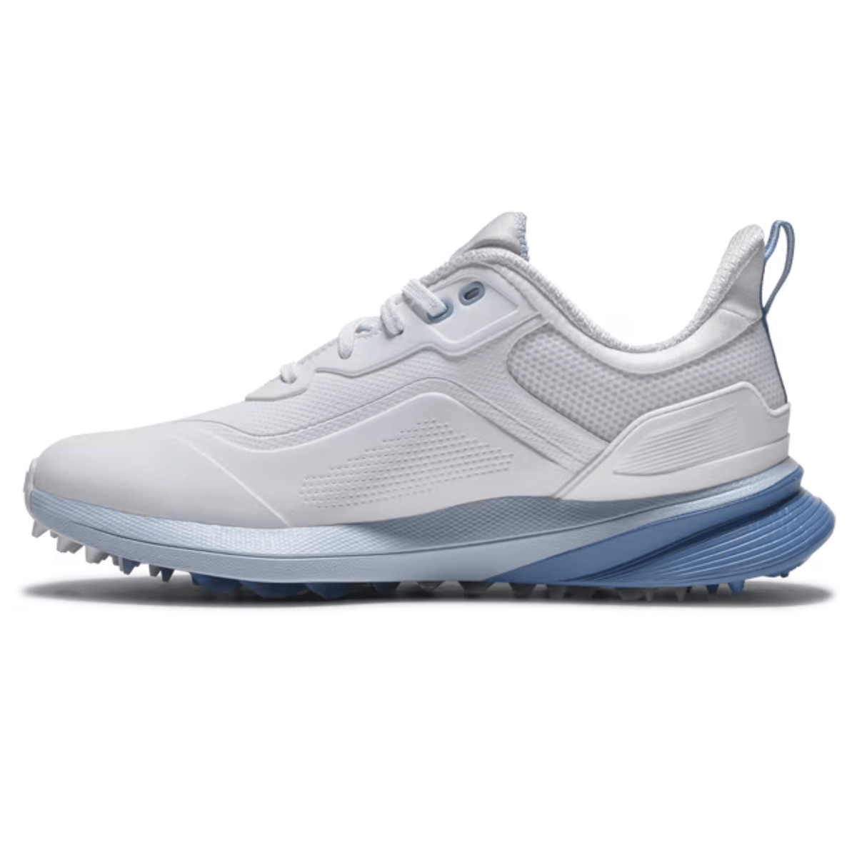 FootJoy Women's Pro/SL Spikeless Golf Shoe Arctic White / Glacier Steel Blue Medium 6