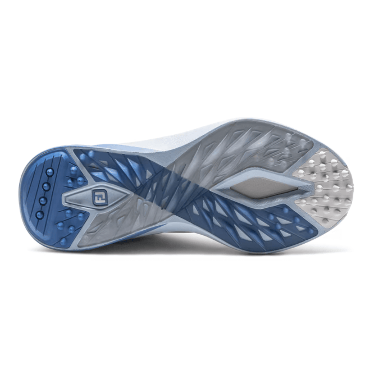 FootJoy Women's Pro/SL Spikeless Golf Shoe Arctic White / Glacier Steel Blue Medium 6