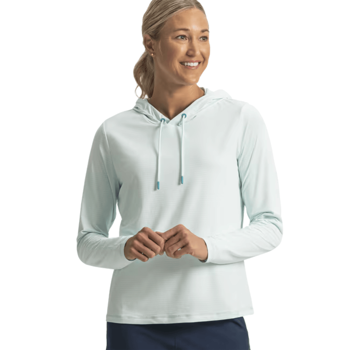 FootJoy Women's Pullover TempoSeries Sun protection Hoodie Glacial Blue