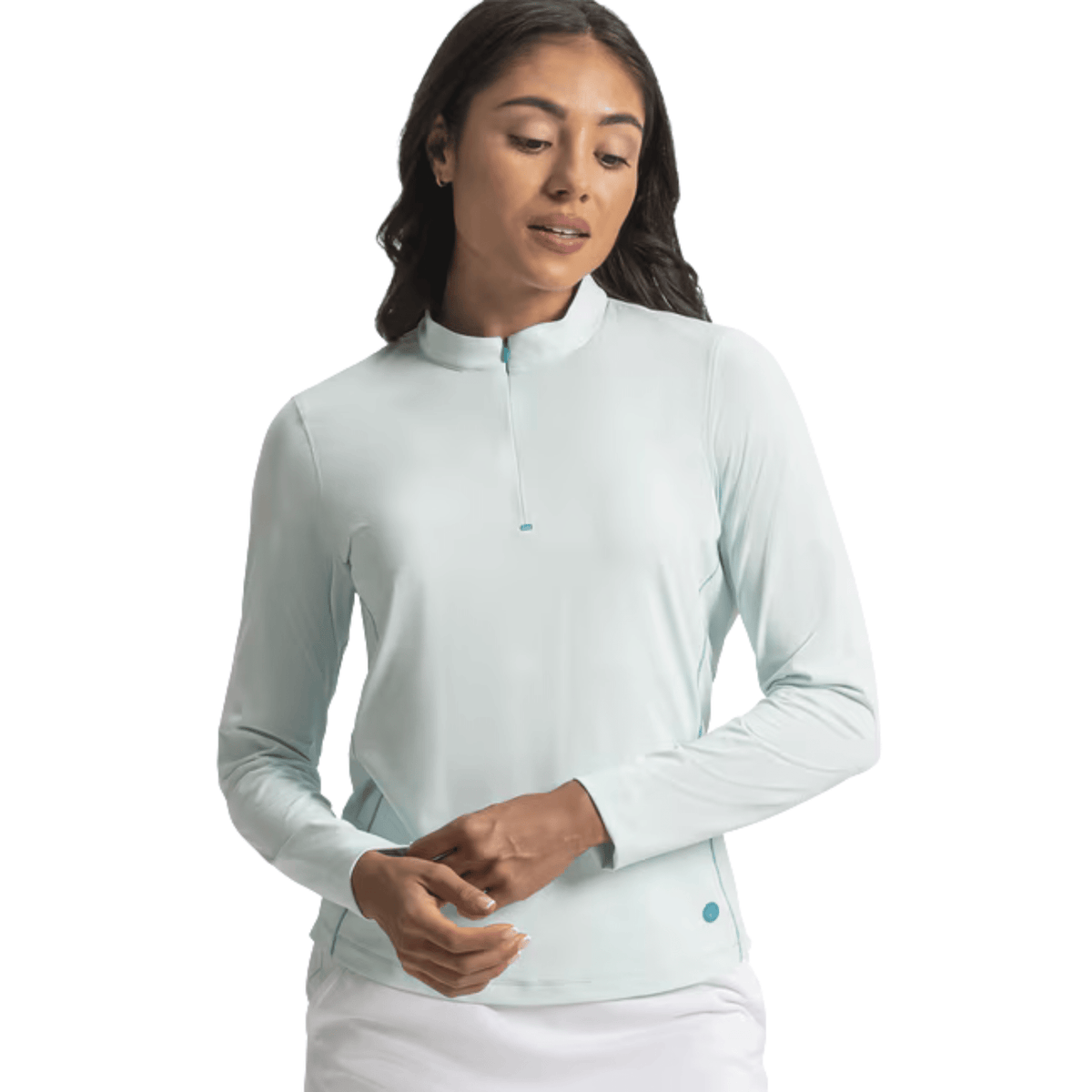 FootJoy Women's TempoSeries 1/4 Zip Sun Protection Sweater Glacial Blue