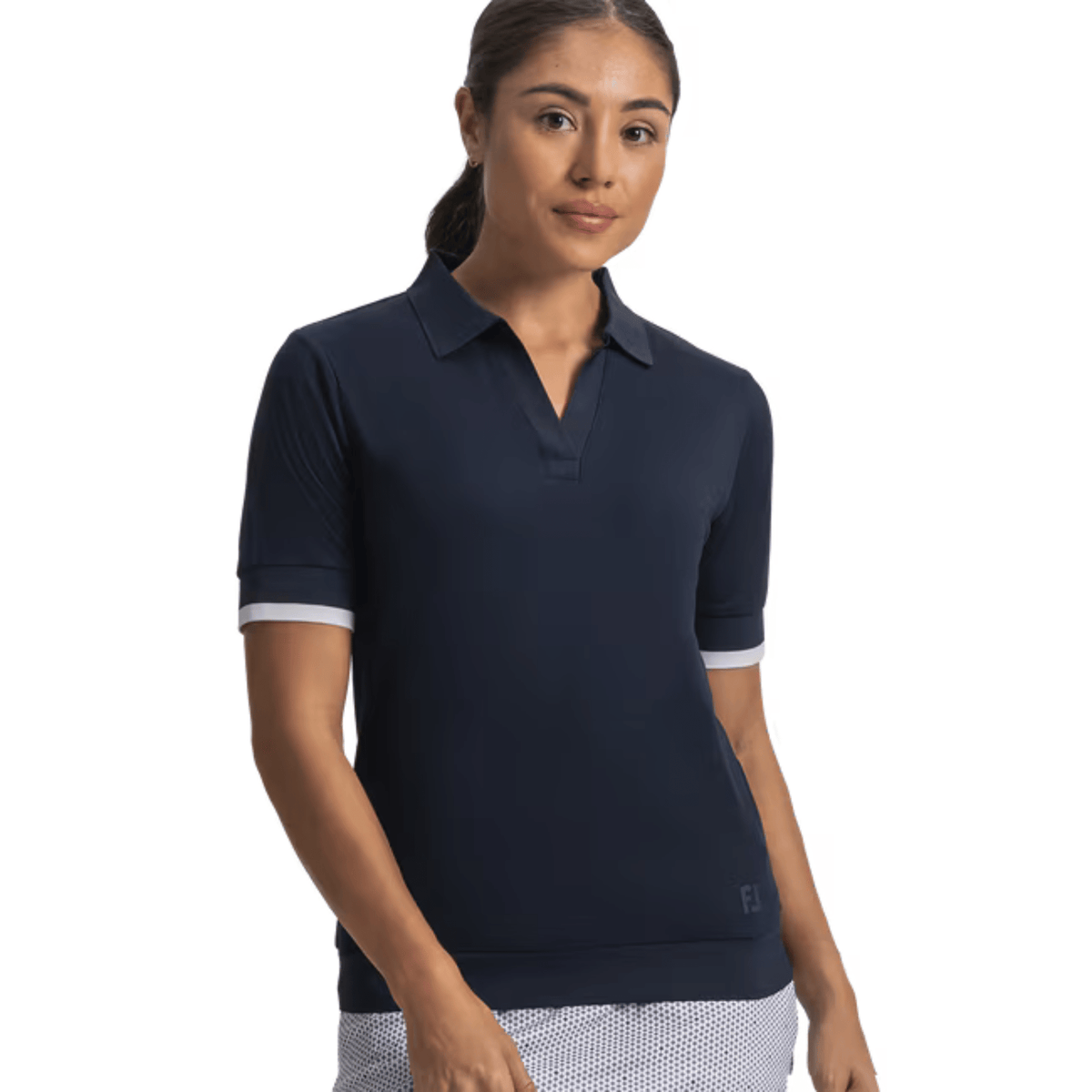 FootJoy Women's Texture Knit Polo Navy
