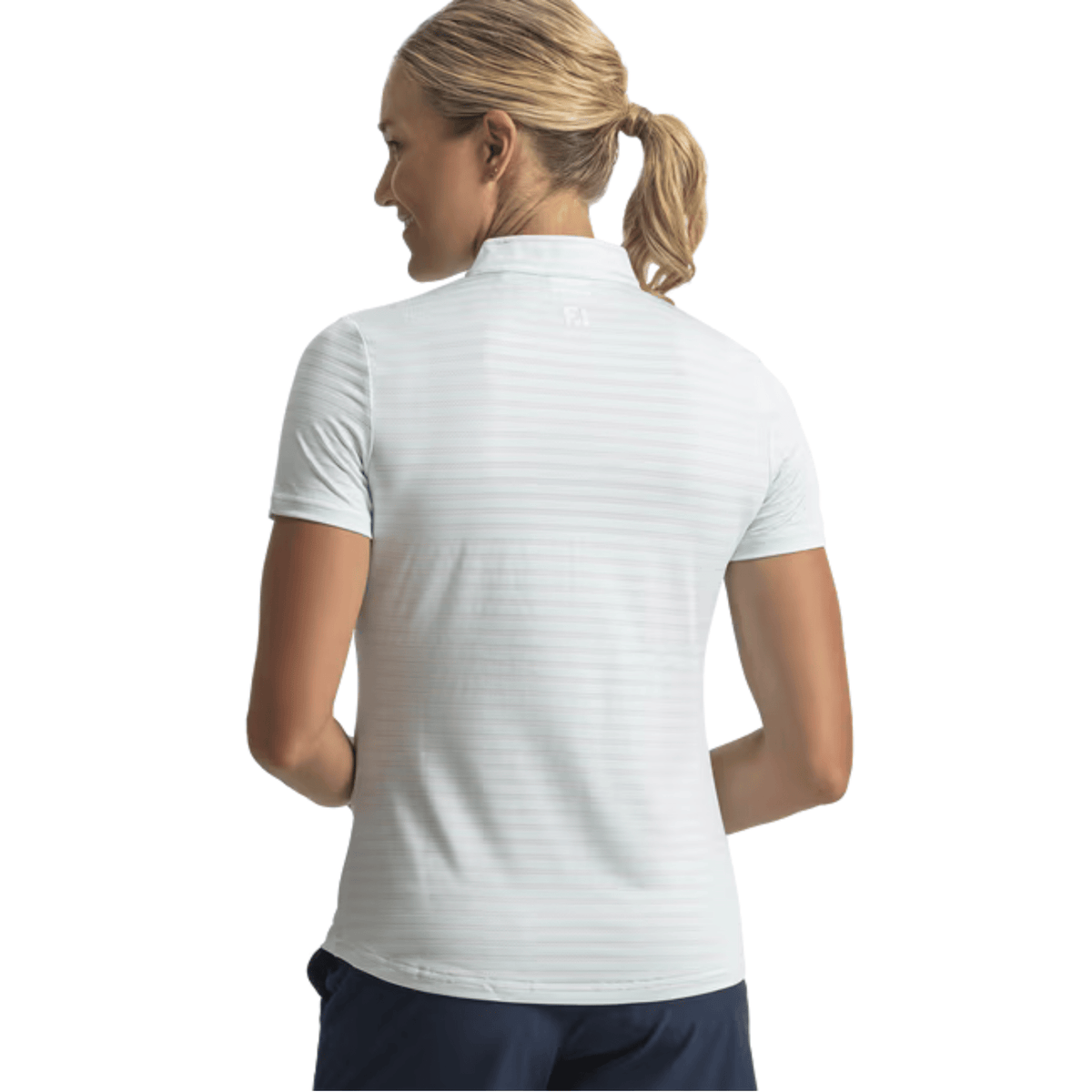 FootJoy Women's Zip Front Stripe Tank Polo